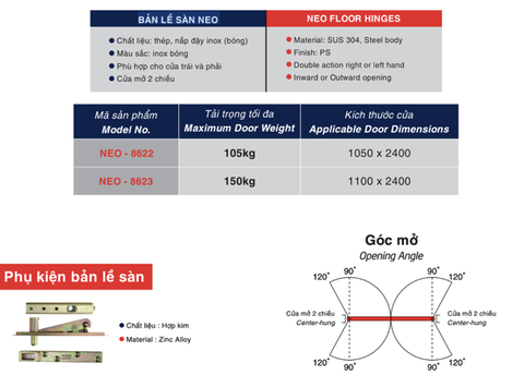 BẢN LỀ SÀN NEO