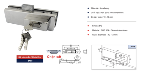 Kẹp kính ZA50