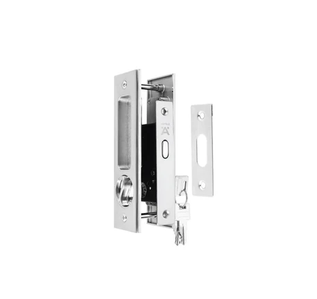 Bộ khóa kèm tay nắm hình chữ nhật Hafele
