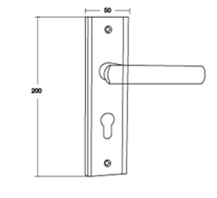 Khóa Tay Gạt Hợp Kim 5883
