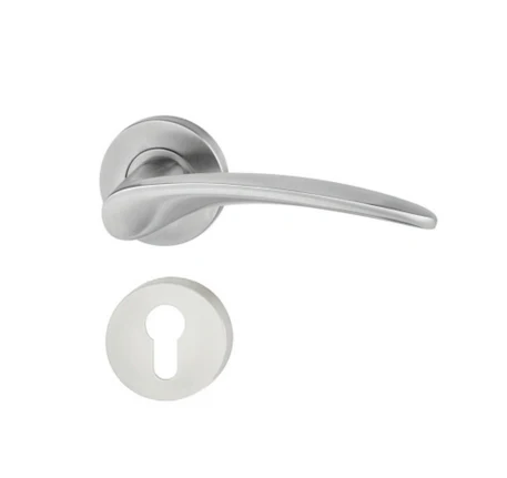 Tay nắm gạt có nắp che cho cửa phòng Hafele - Inox mờ