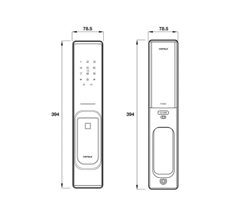 Khóa điện tử PP8100 ( Không bao gồm Pin )
