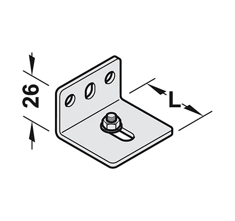 Bát treo tường Hafele - Ray trượt và phụ kiện (phù hợp với 120-P, 120-K, 120-O VÀ 120-I)