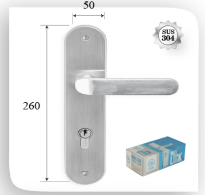 Khóa Tay Gạt Inox 2.0 mm 9737