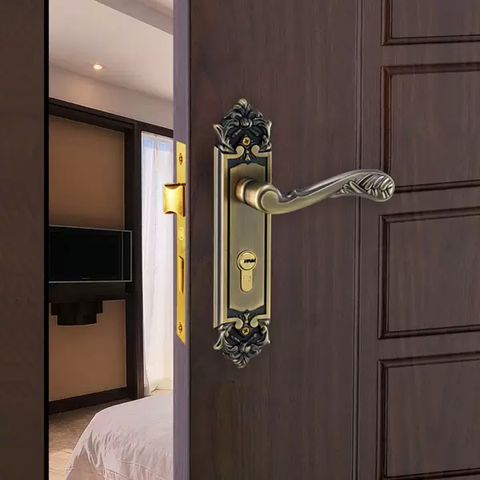 Khóa tay gạt cổ điển Rêu cửa phòng 58k730 BAB