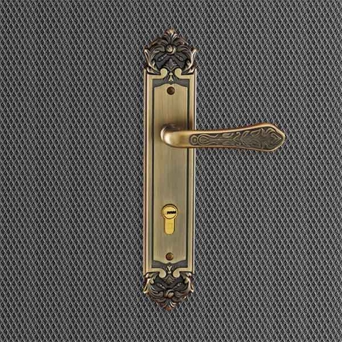 Khóa tay gạt cổ điển màu Rêu dành cho cửa chính 71k731 BAB