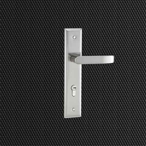 Khóa tay gạt cửa chính 9893 tay nhôm ốp sắt