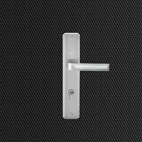 Khóa tay gạt cửa chính tĩnh điện tay nhôm ốp sắt 9899 SN
