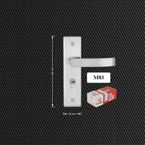 Khóa tay gạt inox dày 1.5mm cửa phòng 200mm M83
