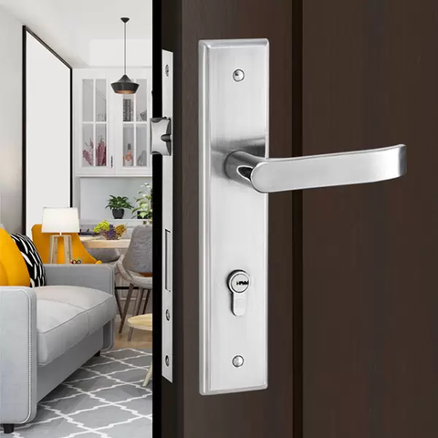 Khóa tay gạt inox dày 1.5mm cửa đi 260mm PA-83