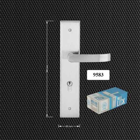 Khóa tay gạt inox dày 2mm cửa đi 300mm PI-9583