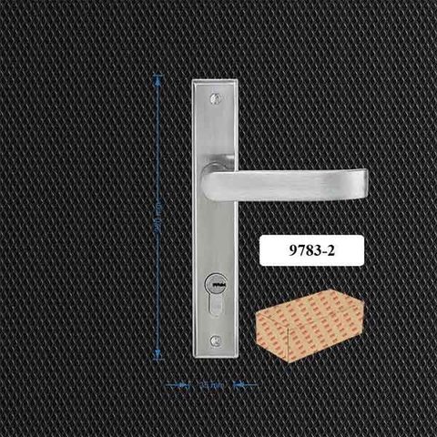 Khóa tay gạt inox dày 1.5mm cửa nhôm N 9783-2