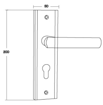 Khóa Tay Gạt Inox 304 dày 1.5mm M series