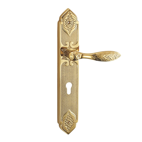 Khóa tay gạt đồng thau 8801