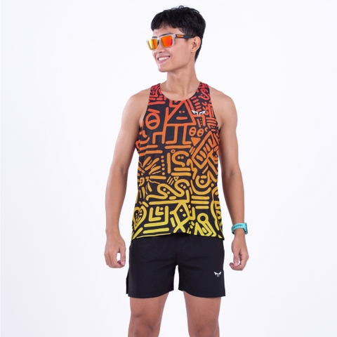 Áo Singlet Chạy Bộ Wolf Active Vui Vẻ 1 W36, Chất Vải Cao Cấp, Quick Dry, Nhanh Khô, Co Giãn 4 Chiều