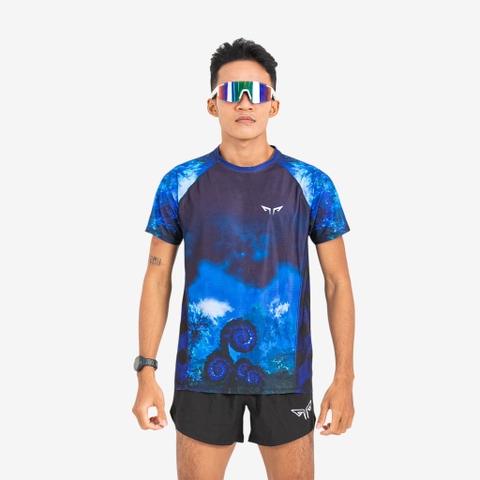 Áo Thun Nam Chạy Bộ Wolf Active Dark Fern W261, Form Mạnh Mẽ, Chất Vải Nhẹ, Thiết Kế Đẳng Cấp