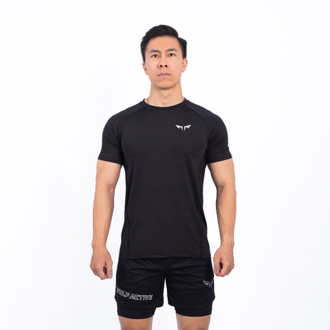 Áo Thun Tập Gym Nam Wolf Active Gym Essential II 201, Chất Vải Maxcool Mềm Mịn, Mát Mẻ