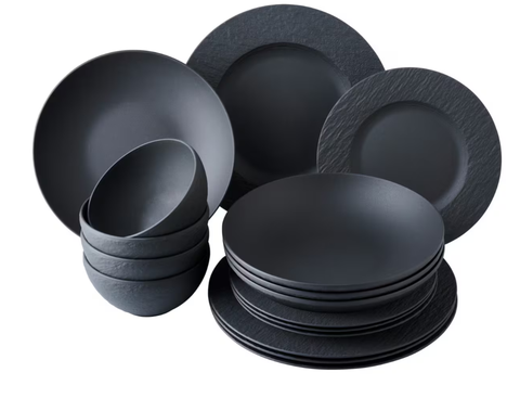 Set bát đĩa Villeroy Boch Manufacture Rock 16 món
