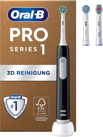 Bàn Chải Đánh Răng Điện Oral-B kèm 3 đầu bàn chải | Pro 1 SIOC