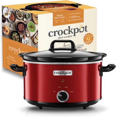 Nồi nấu chậm Crock Pot 3.5L Màu đỏ | SCV400RD