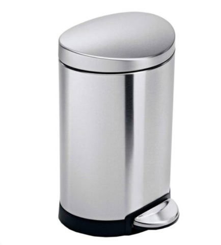 Thùng rác đạp chân Simplehuman CW1834CB 6L màu inox