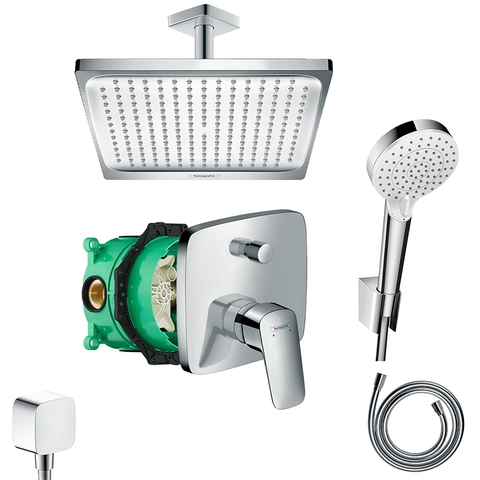 Hệ thống sen âm trần Hansgrohe Logis EcoSmart E240 | 26726000