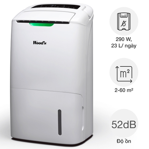 Máy Lọc Không Khí và Hút Ẩm Wood's AD20