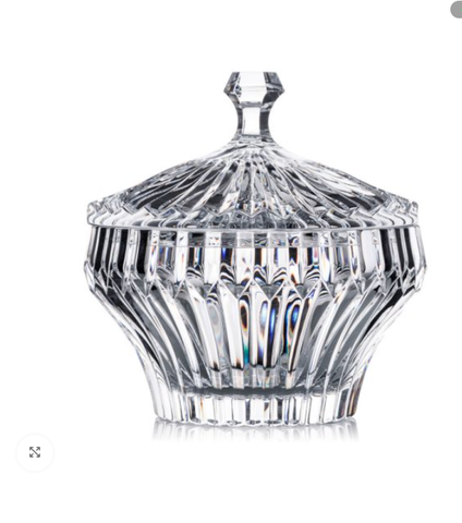 Thố pha lê Rogaska Crown Jewel | 12cm có nắp