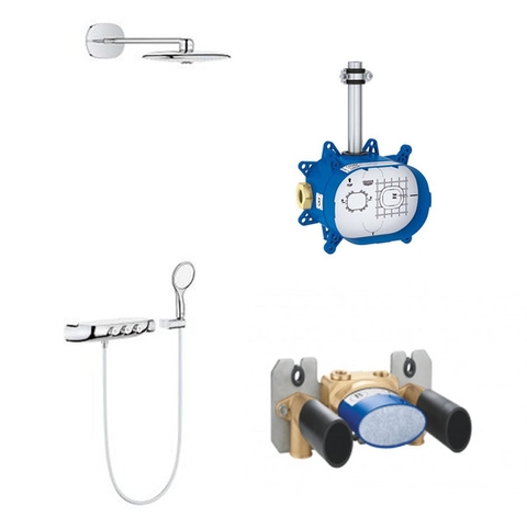 Sen âm tường cao cấp nhập khẩu Đức Grohe Smartcontrol | 26443000+26449000+26264001