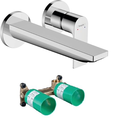 Vòi lavabo âm tường hansgrohe Rebris E | 72568000+13622180