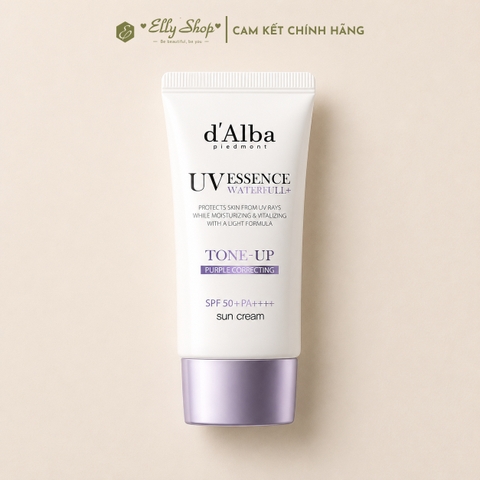 Kem chống nắng d'Alba Waterfull Tone-Up Sun Cream Purple Correcting 50ml