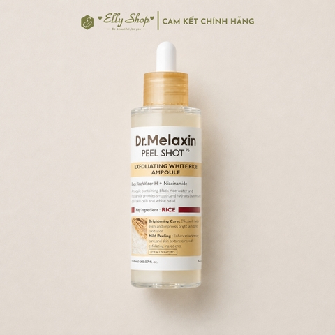 Tẩy tế bào chết Dr. Melaxin Peel Shot Exfoliant White Rice Ampoule 80ml