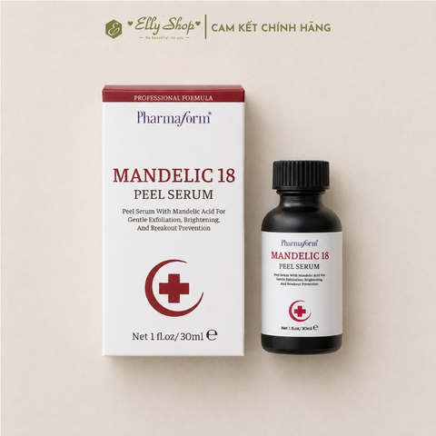 Tinh Chất Peel Pharmaform Mandelic 18 - Căng bóng, Mờ thâm 30ml