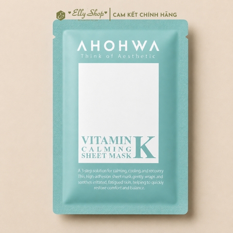 Mặt Nạ Phục Hồi Giảm Đỏ Ahohwa Vitamin K Calming Mask