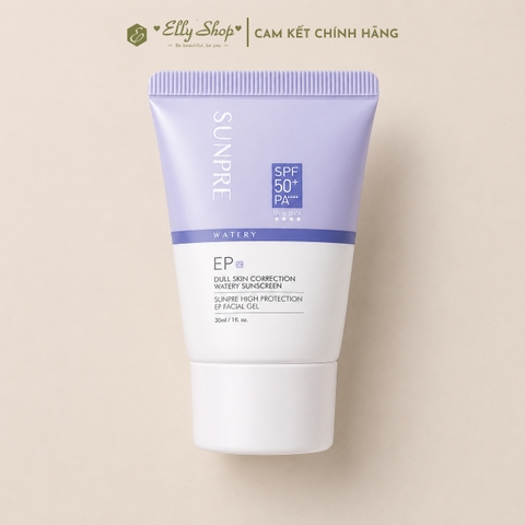 Kem chống nắng Mona Sunpre EP Tím SPF 50+ PA++++ 30ml - Nâng tone,