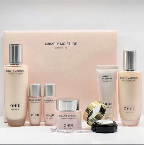 Bộ chăm sóc da OHUI Miracle Moisture dưỡng ẩm, trắng hồng căng mịn da