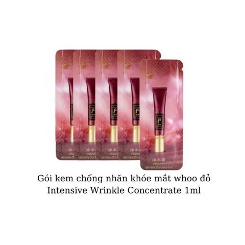 Kem Mắt Đặc Trị Nhăn Sâu Cao Cấp Whoo Jinyulhyang Intensive Wrinkle Concentrate Dạng Gói 1ml