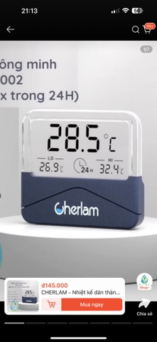 Nhiệt kế Cherlam ( CWD-002 )