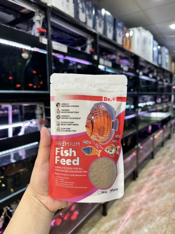 Thức ăn DR+ Tropica tăng màu và dd cho cá nhỏ 100g