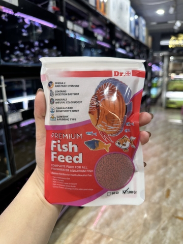 Thức ăn DR+ Discus bits tăng màu 100g