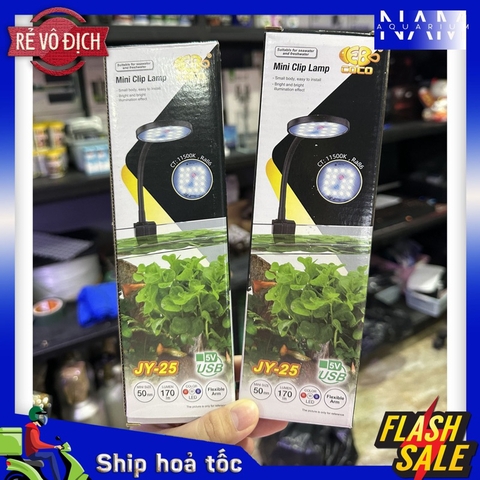 Đèn kẹp bể cá cảnh mini JY 25