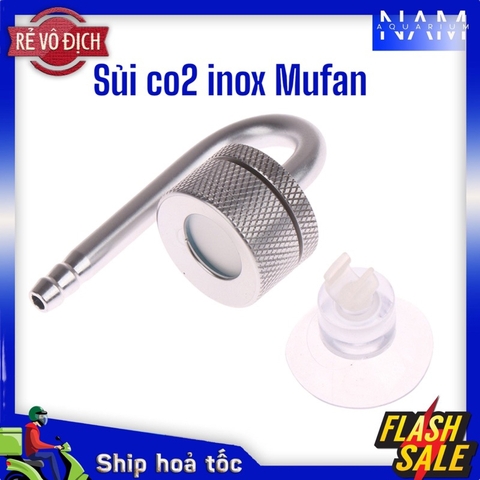 Cốc sủi Co2 Inox Mufan