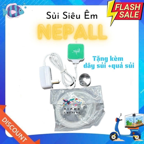 Sủi oxi siêu êm Nepall chuyên cho bể cá