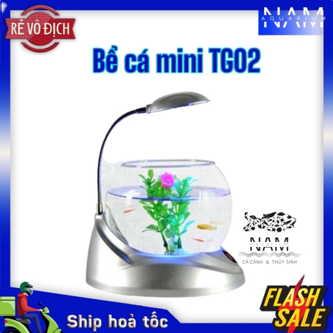 Bể cá mini để bàn hình tròn Jeneca TG02