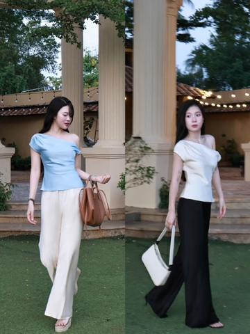 |QUA-001| Quần Lụa Ống Suông Rộng Hàn Châu
