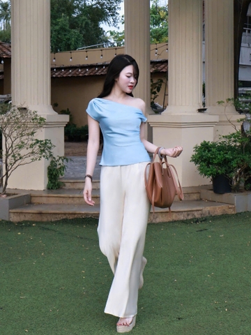 |QUA-001| Quần Lụa Ống Suông Rộng Hàn Châu