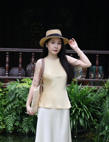 |CVN-003| Chân Váy Lửng Lụa Hàn Châu
