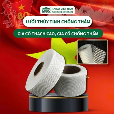 Lưới Thủy Tinh Phủ Chống Thấm – Khổ 5cm, 10cm | Gia Cố Mái, Sàn, Khe Nứt Hiệu Quả Cao