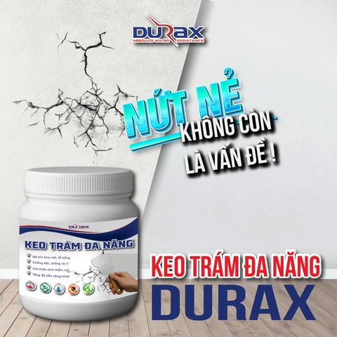 Keo Vá Tường DURA – Giải Pháp Trám Vá Khe Nứt, Lỗ Hổng, Chân Chim Hiệu Quả Trước Khi Sơn