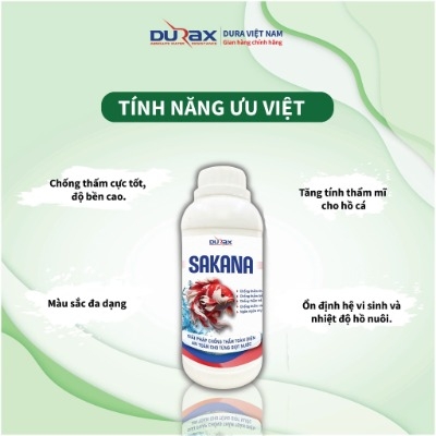 Sơn Chống Thấm Hồ Cá, Hồ Xi Măng, Thùng Xốp DURA SAKANA | An Toàn Cho Cá – Bền Màu Lâu Năm